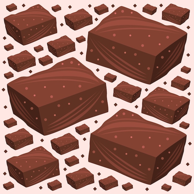 Ilustración de vector de brownies