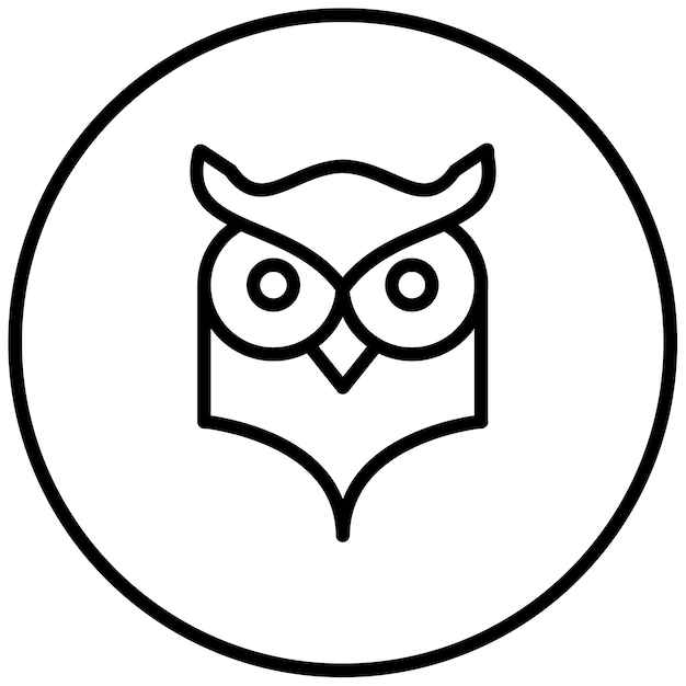Ilustración de vector de búho