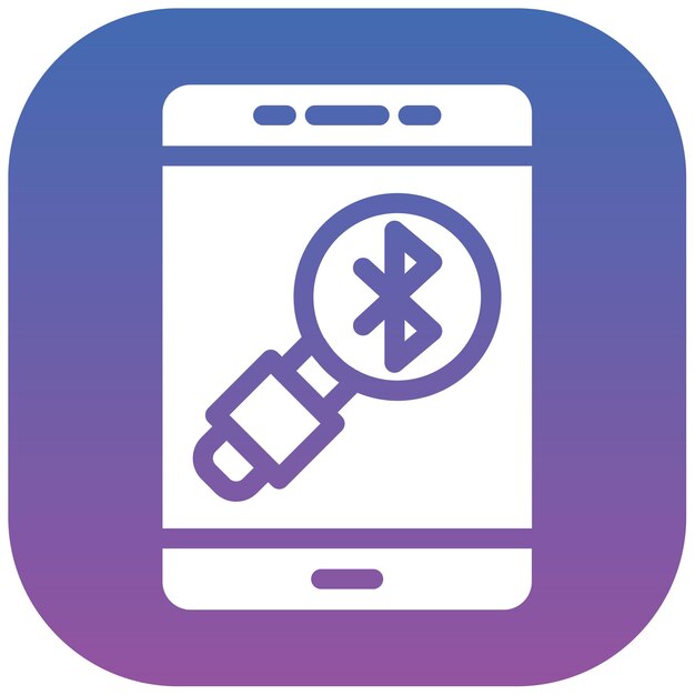 Ilustración del vector de búsqueda de Bluetooth