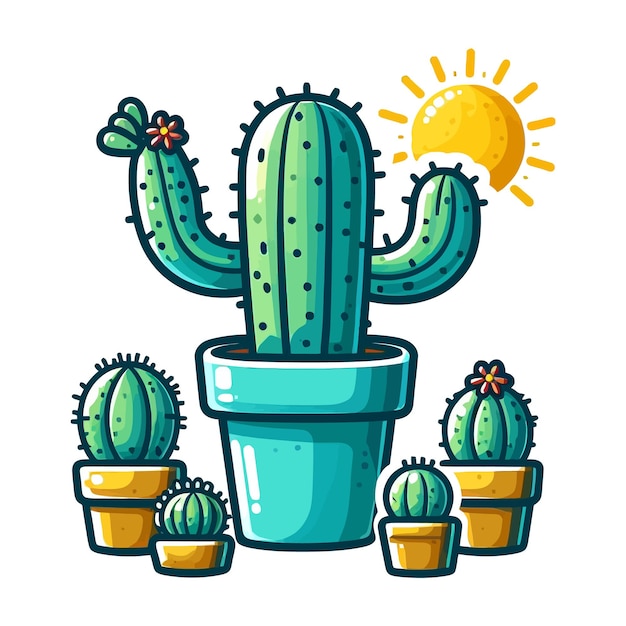 Ilustración del vector del cactus