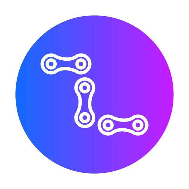 Ilustración del vector de la cadena de ciclos