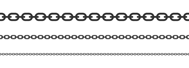 Ilustración de vector de cadena perfecta aislado sobre fondo blanco