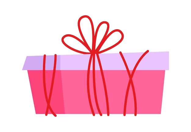 Ilustración de vector de caja de regalo colorido