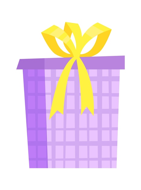 Ilustración de vector de caja de regalo colorido