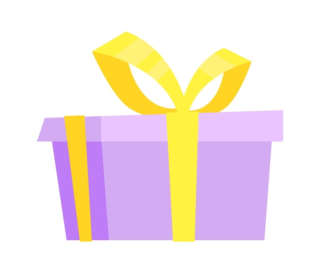 Ilustración de vector de caja de regalo colorido