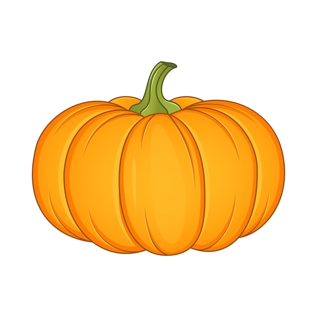 Ilustración de vector de calabaza aislado sobre fondo blanco