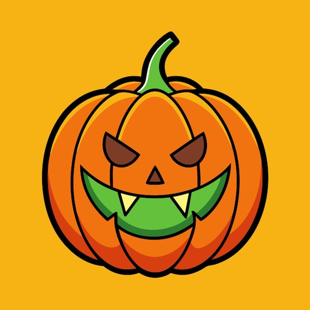 Ilustración de vector de calabaza de Halloween