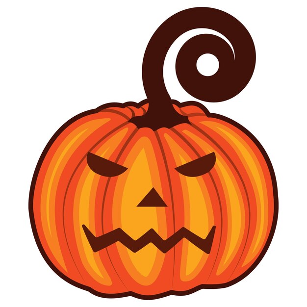 Ilustración de vector de calabaza de Halloween