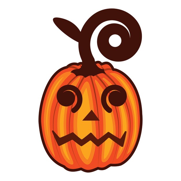 Ilustración de vector de calabaza de Halloween