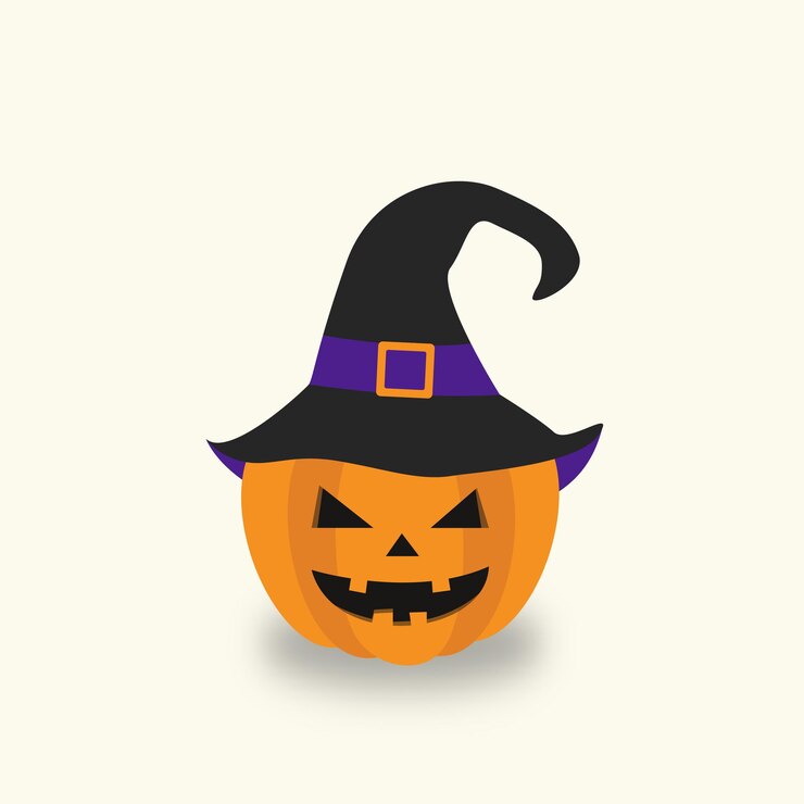 Ilustración de vector de calabazas de Halloween feliz.