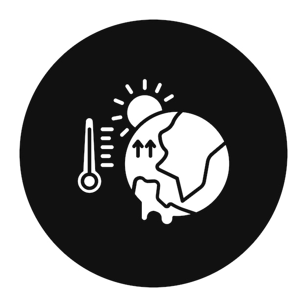 Ilustración del vector del calentamiento global
