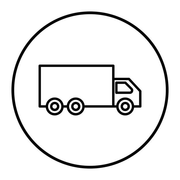 Ilustración del vector del camión de carga