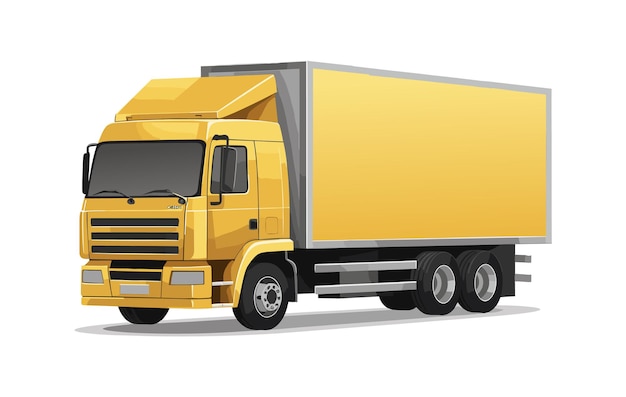 Ilustración de vector de camión de carga