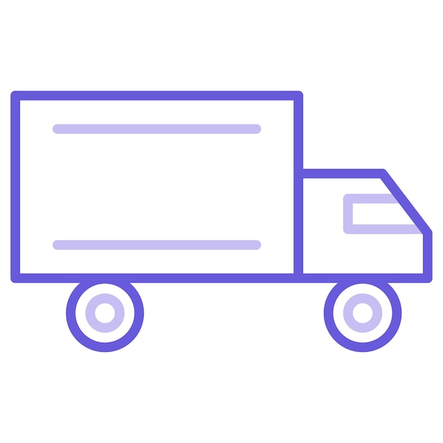 Ilustración del vector del camión de entrega