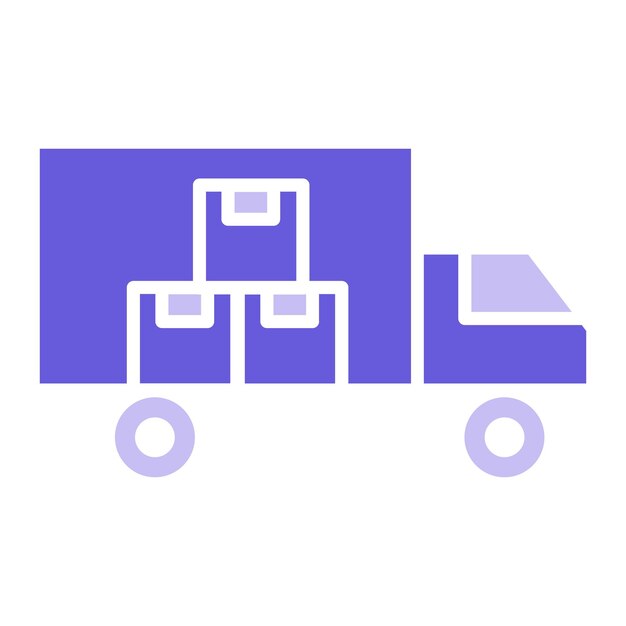 Ilustración del vector del camión de entrega