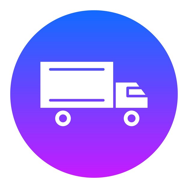 Ilustración del vector del camión de entrega