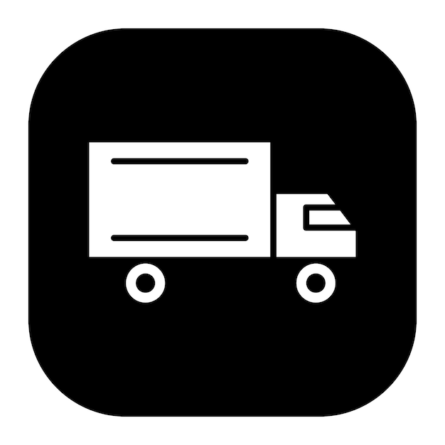 Ilustración del vector del camión de entrega