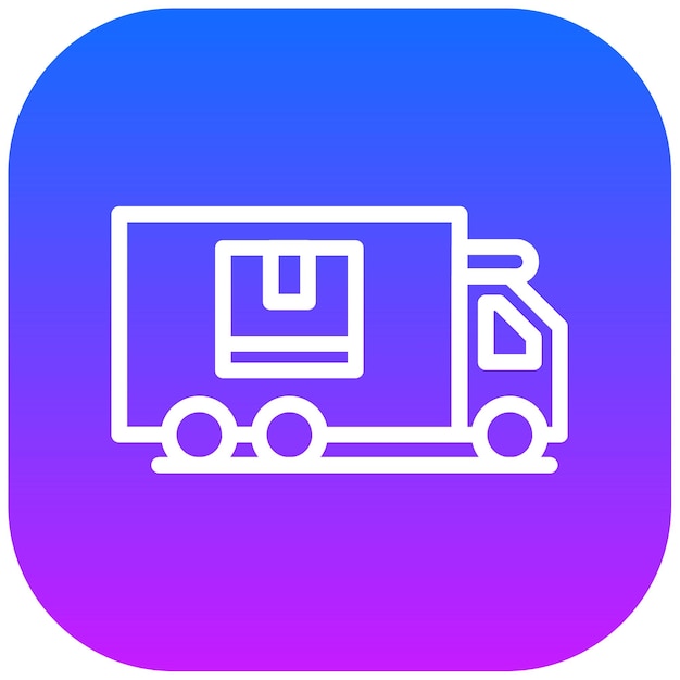 Ilustración del vector del camión de entrega