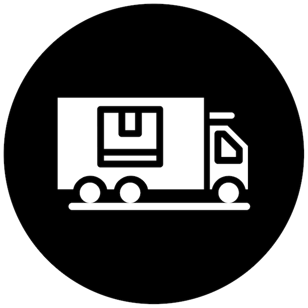 Ilustración del vector del camión de entrega