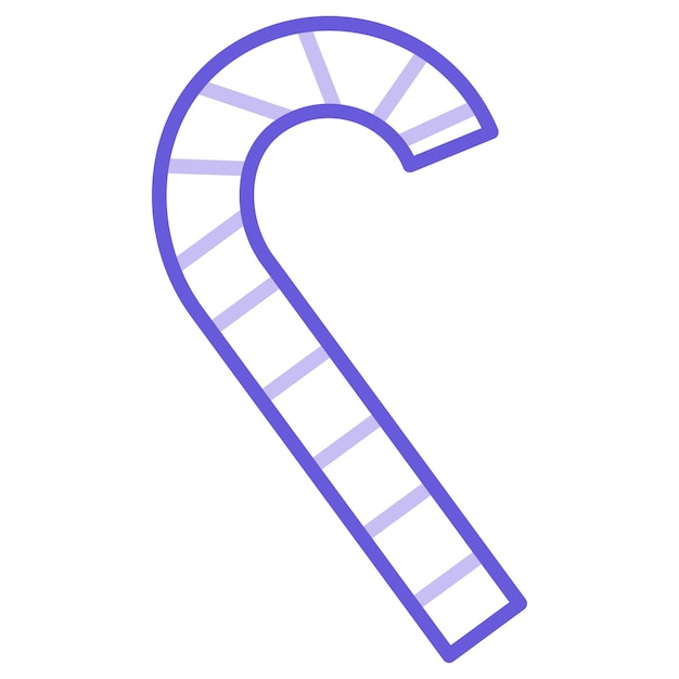 Ilustración del vector de la caña de caramelo
