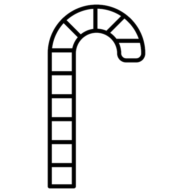 Ilustración del vector de la caña de caramelo