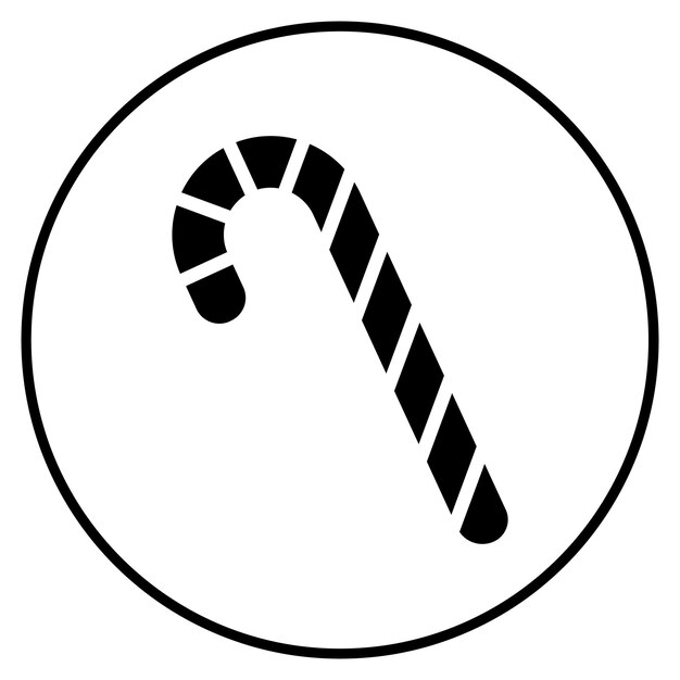 Ilustración del vector de la caña de caramelo