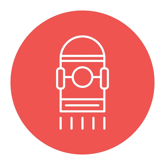 Ilustración del vector de la cápsula espacial