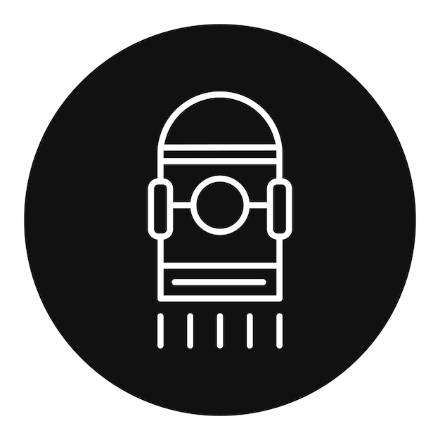 Ilustración del vector de la cápsula espacial