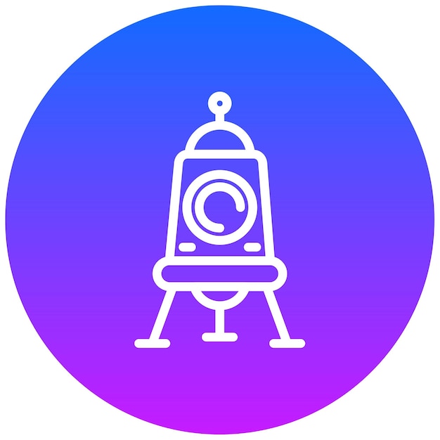 Ilustración del vector de la cápsula espacial