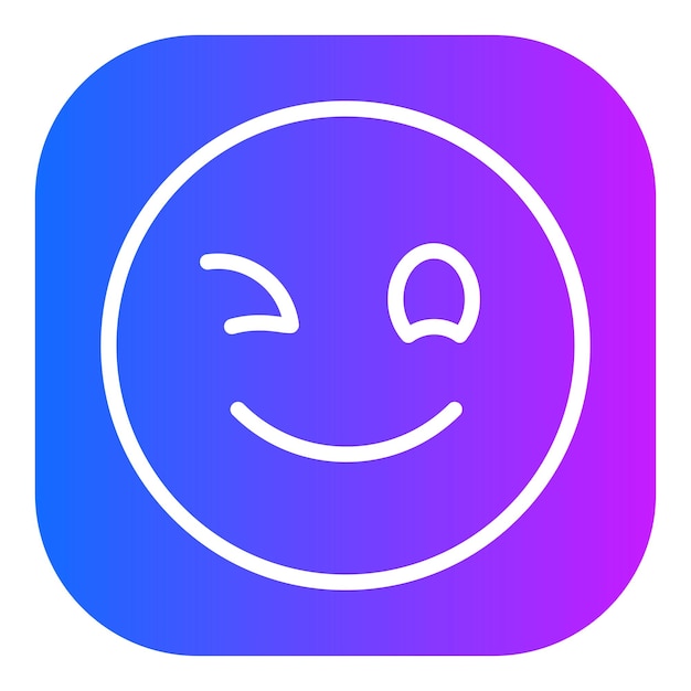 Ilustración del vector de la cara parpadeante