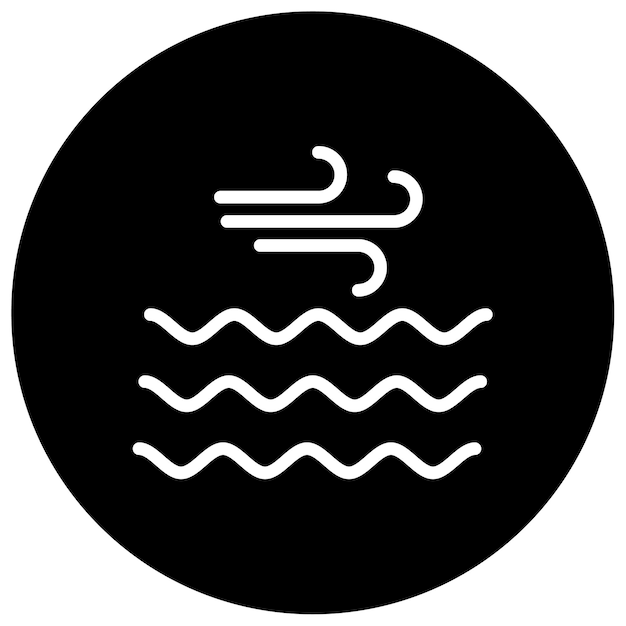 Ilustración del vector de la cara del viento