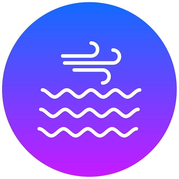 Ilustración del vector de la cara del viento