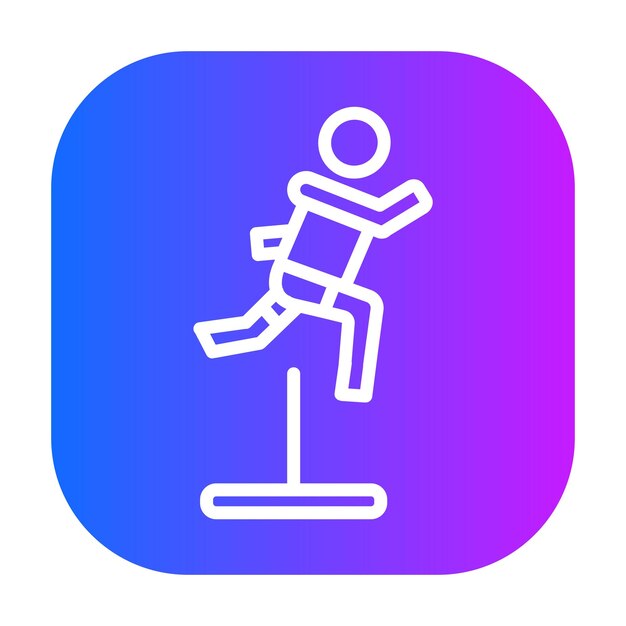 Ilustración del vector de la carrera de obstáculos
