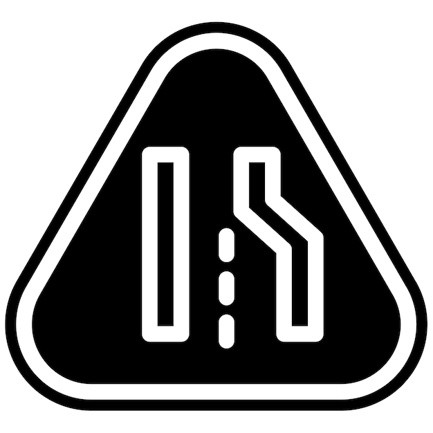 Ilustración del vector de la carretera convergente