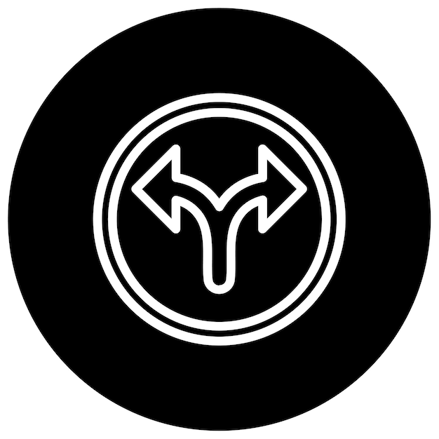 Ilustración del vector de carretera dividida