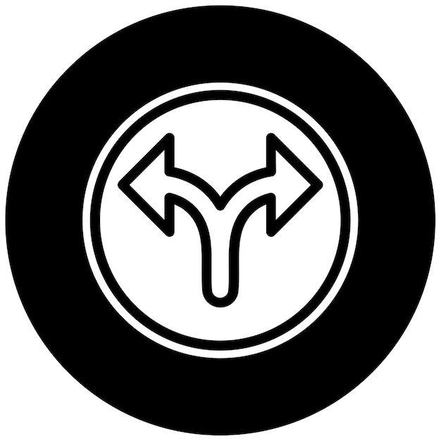 Ilustración del vector de carretera dividida