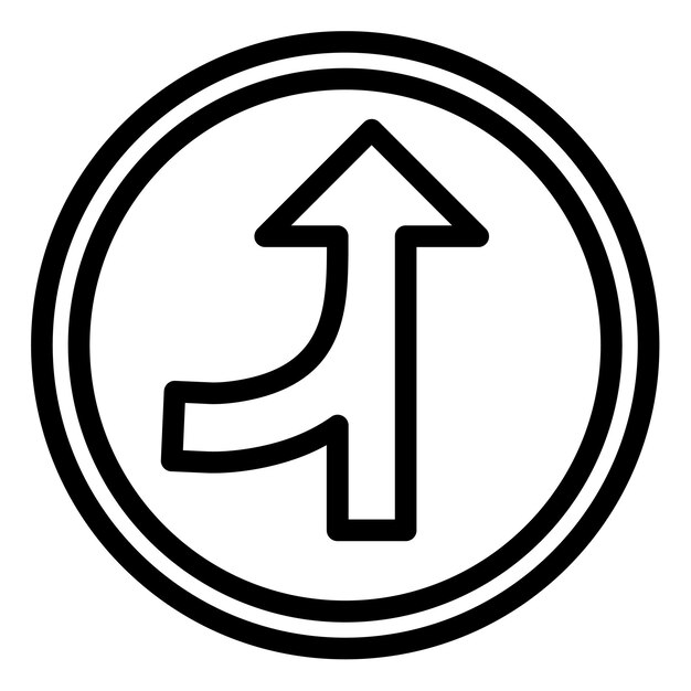 Ilustración del vector de la carretera de fusión