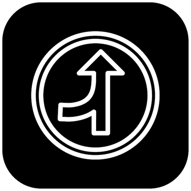 Ilustración del vector de la carretera de fusión