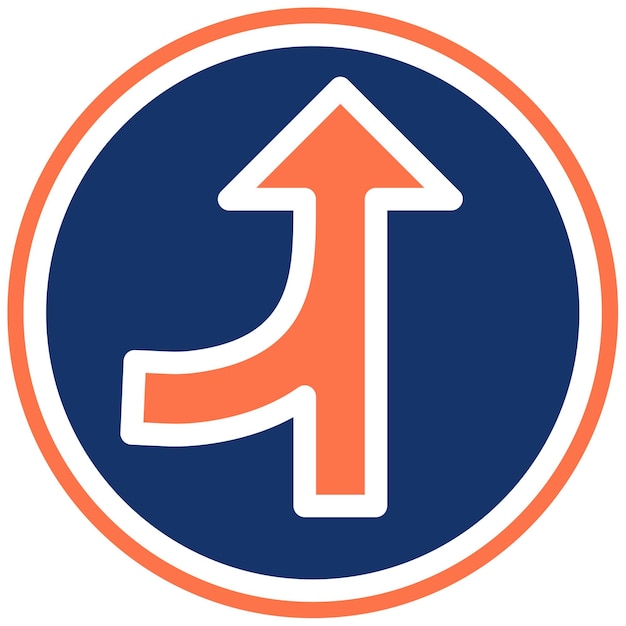 Ilustración del vector de la carretera de fusión