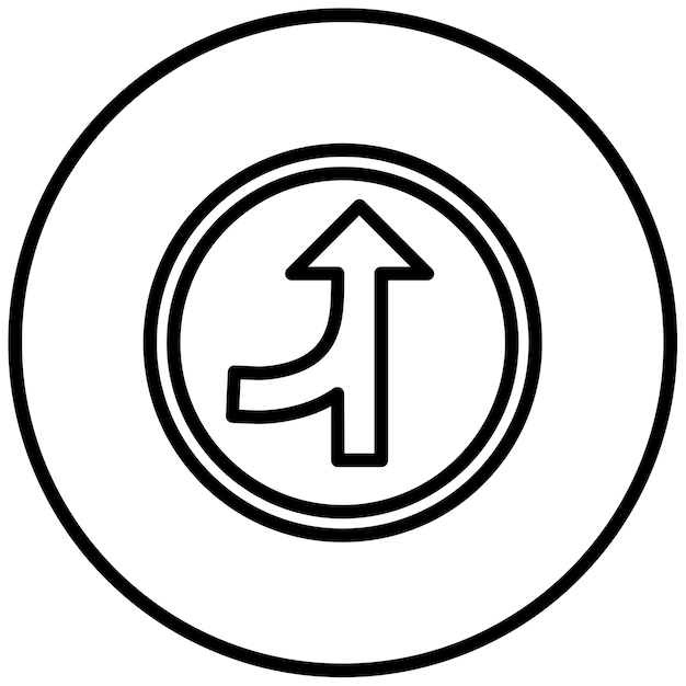 Ilustración del vector de la carretera de fusión