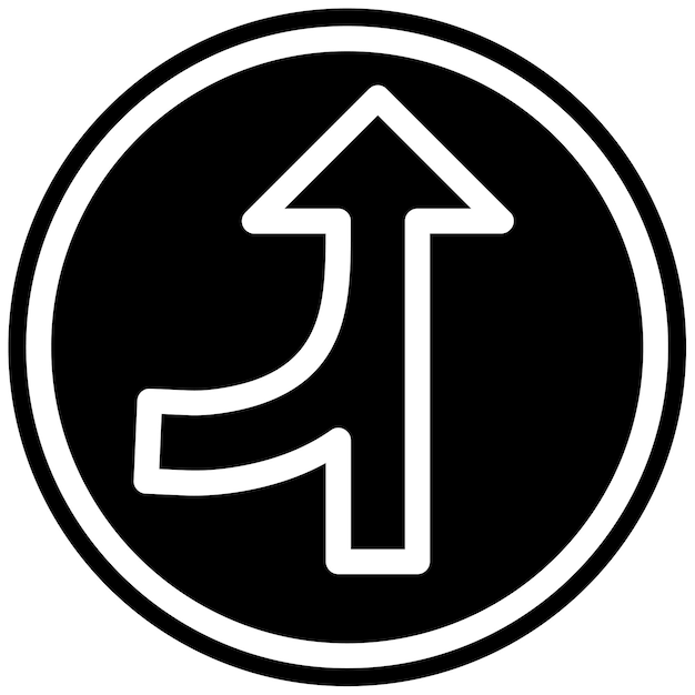 Ilustración del vector de la carretera de fusión