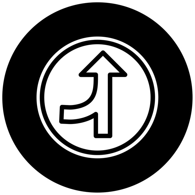 Ilustración del vector de la carretera de fusión