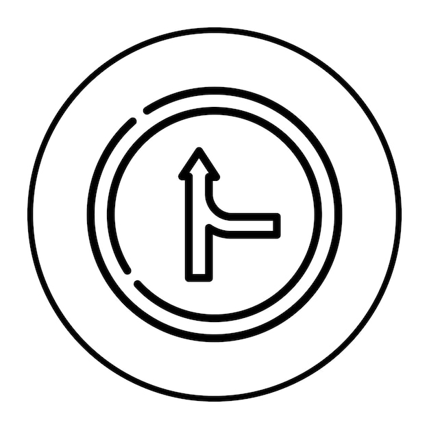 Ilustración del vector de la carretera de fusión