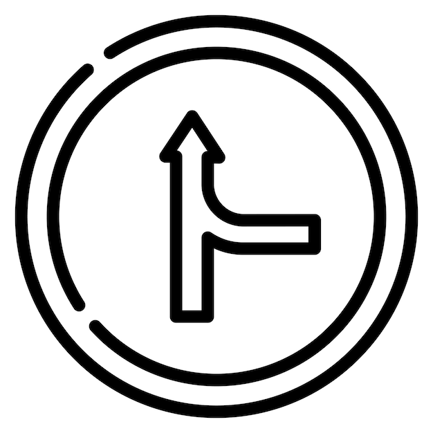 Ilustración del vector de la carretera de fusión