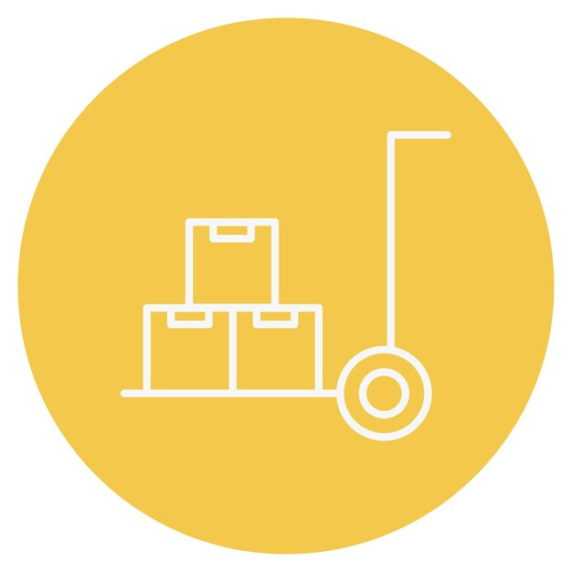 Ilustración del vector del carrito de mano