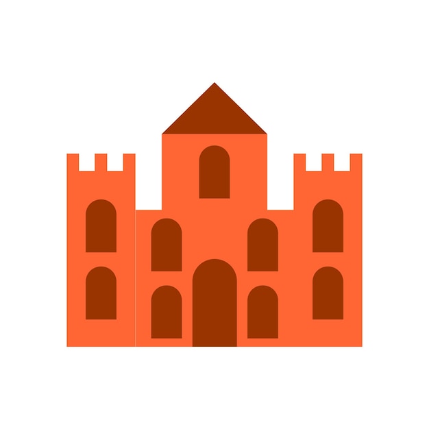 Ilustración de vector de castillo de arena