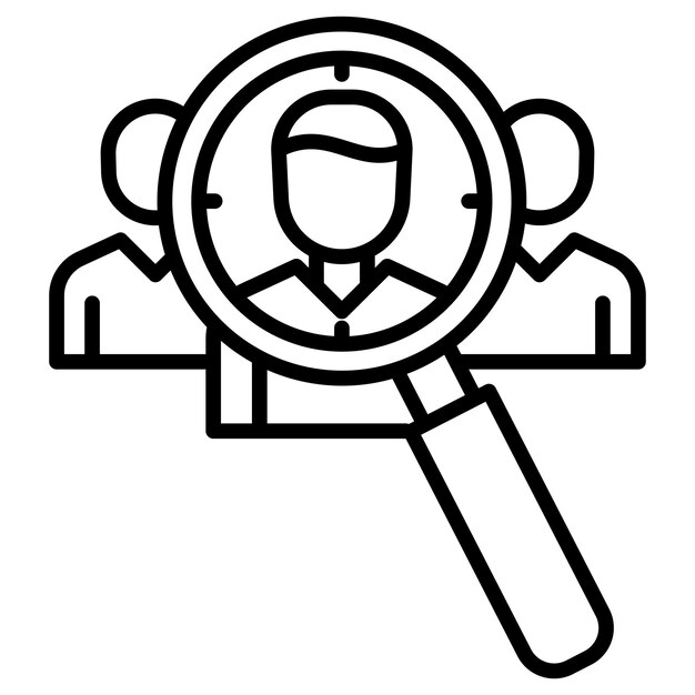 Ilustración del vector de caza de cabezas