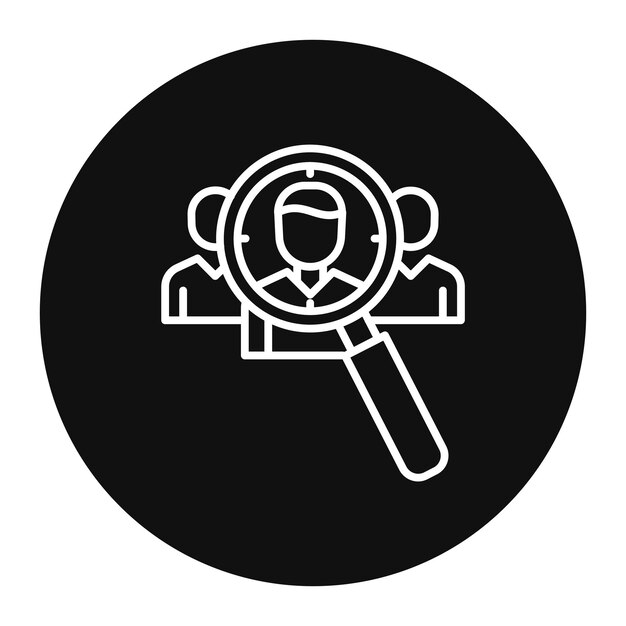 Ilustración del vector de caza de cabezas