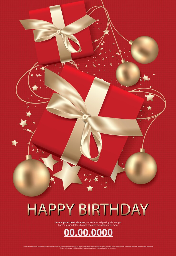 Vector ilustración de vector de celebración de tarjeta de cartel de feliz cumpleaños