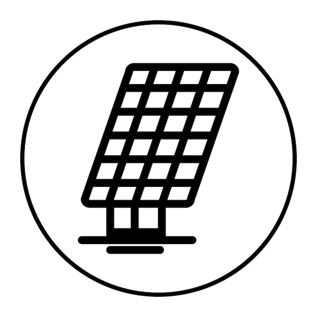 Ilustración del vector de la célula solar